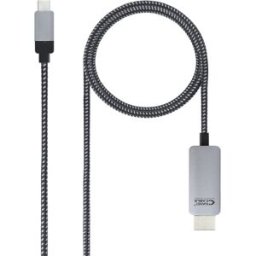 Nanocable Cable Conversor USB-C/M para HDMI/M 1.8 M Negro