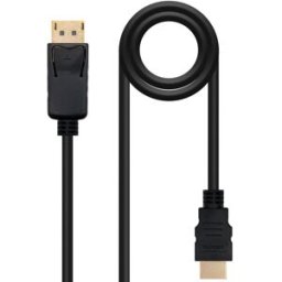 Nanocable Cable Conversor DisplayPort/M para HDMI/M 1.5 M Negro