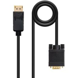 Nanocable Cable Conversor DisplayPort/M para VGA/M 1 M Negro