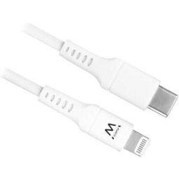 Ewent Cable USB 3.1 Gen 1 Tipo C para Lightning Macho/Macho 1 M Blanco