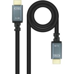 Nanocable Cable HDMI V2.1 8K IRIS USB-A M/M 1.5 M Negro