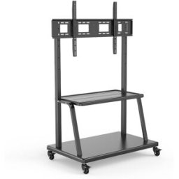 Ewent Soporte Móvil de Piso EW1541 Premium Heavy-Duty TV Stand 55" - 120" Negro