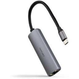 Nanocable Hub Convertidor USB-C a RJ45, PD 100W, USB-C/M, 18 CM