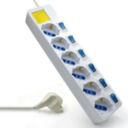 Ewent Regleta 6 Tomas 16A com Switch Individual On/Off 3 M Blanco