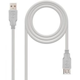 Nanocable Cable USB 2.0 USB-A M/F 3 M Bege