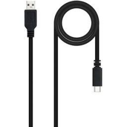 Nanocable Cable USB 2.0 3A USB-C/M para USB-A/M 1.5 M Negro