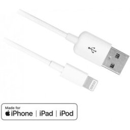 Ewent Cable USB 2.0 Tipo A Macho para Lightning 1 M Blanco