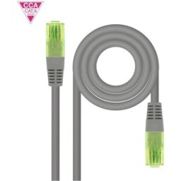 Nanocable Cable de Red Patchcord RJ45 CAT.6 UTP AWG26 CCA 3 M Gris