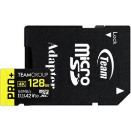 Team Group Tarjeta de Memoria PRO+ MicroSDXC A2 UHS-I U3 V30 128GB