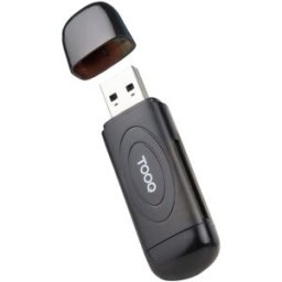 Tooq Lector de Tarjetas USB-A 3.0, SD/TF, Negro