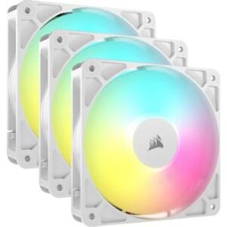 Corsair Ventilador RS120-R ARGB Reverse PWM Blanco 120mm (Pack 3)