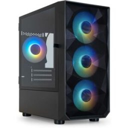 Tooq Caja Micro-ATX SEIZURE Mesh ARGB c/ Cristal Templado Negra