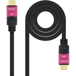 Nanocable Cable HDMI V2.0 4K@60Hz 18Gbps USB-A M/M 15 M Premium Negro