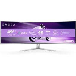 Philips Monitor Curvo Gaming EVNIA 49" 49M2C8900L QD-OLED Dual QHD 144Hz 0.03ms c/Ajuste Alt.