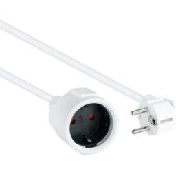 Nanocable Cable de Alimentación Alongador 2m Blanco
