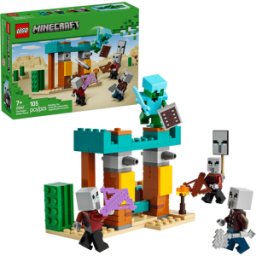 Lego Minecraft: La Patrulla del Desierto de los Maldeanos, 105 Piezas (21267)