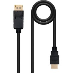 Nanocable Cable Conversor DisplayPort/M para HDMI/M 5 M Negro
