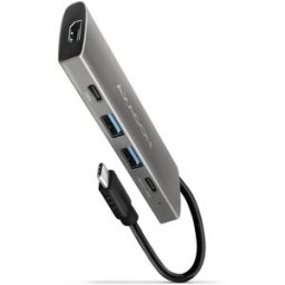 AXAGON HUB USB-C HMC-5G21 2x USB-A + 2x USB-C + HDMI, USB-C 3.2 Gen 2 10Gbps, PD 60W