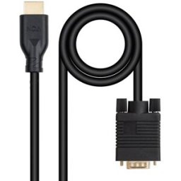 Nanocable Cable Convertidor VGA/M a HDMI/M, Negro, 1.8 M