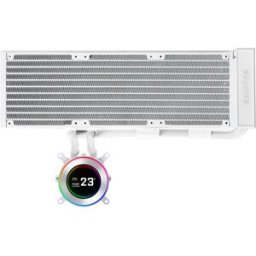 Lian-Li Kit Refrigeración Líquida CPU AIO HydroShift II LCD-C 360 Blanco - 360mm S/Ventiladores