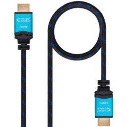 Nanocable Cable HDMI V2.0 4K@60Hz 18Gbps USB-A M/M 7 M Premium Negro
