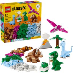 Lego Classic: Dinosaurios Creativos, 450 Piezas (11041)