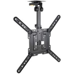 Tooq Soporte de Techo Inclinable Rotación y Ajuste de Altura 23" a 55" Máx. 20Kg