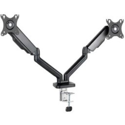 Tooq Soporte de Mesa Doble con Resorte 17" a 32" Negro Max 9Kg para Brazo