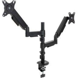 Tooq Soporte de Escritorio Doble Inclinable y Giratorio 17" a 32" Negro