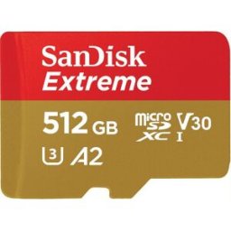 SanDisk Tarjeta de Memoria Extreme MicroSDXC UHS-I C10 A2 U3 V30 512GB