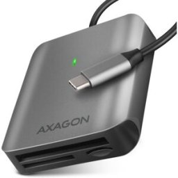AXAGON Lector de tarjetas CRE-S3C External card reader USB-C 3.2 Gen 1, 3-slot & lun SD/microSD/CF, UHS-II