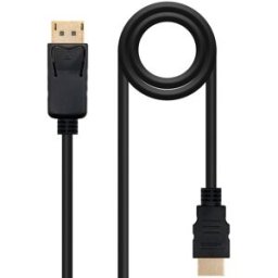 Nanocable Cable Conversor DisplayPort/M para HDMI/M 0.5 M Negro