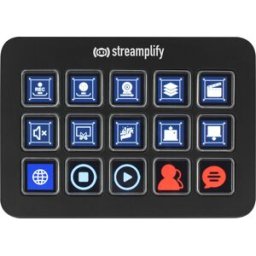 streamplify Streaming Deck LCD 15 KEYS W/HUB - Negro