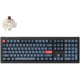Keychron Teclado Mecânico V6 Max 100% Wireless Gateron Jupiter Switch Brown