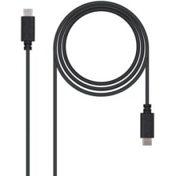 Nanocable Cable USB 2.0 3A USB-C M/M 1 M Negro