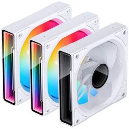 Jonsbo Ventilador ZK-120WR ARGB Reversed PWM Blanco - 120mm (3PACK)