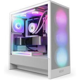 NZXT Torre ATX H5 Flow RGB Compact Blanca