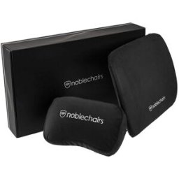 noblechairs Juego de Almohadas Memory Foam Negras