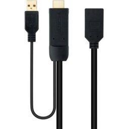 Nanocable Adaptador HDMI 2.0 para DisplayPort V1.2 0.2 M Negro