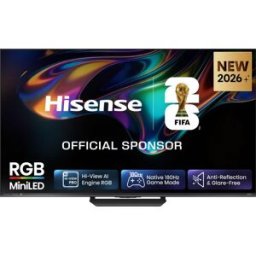 HiSense Televisor 65UR8S 65" RGB Mini LED UltraHD 4K VIDAA