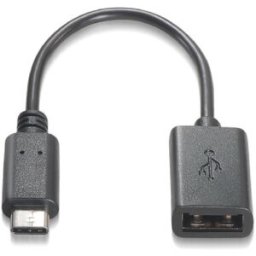 Nanocable Cable USB 2.0 3A OTG USB-C/M-A/F 15 CM Negro