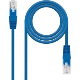 Nanocable Cable de Red RJ45 CAT.6 UTP AWG24 25 CM Azul
