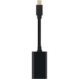 Nanocable Adaptador Mini DisplayPort M para HDMI F 15 CM Negro