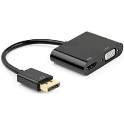 Ewent Adaptador Gigabit DisplayPort para HDMI ( 4K@30Hz ) + VGA ( FHD )