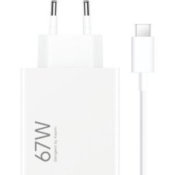 Xiaomi Cargador Hypercharge Combo USB-A 67W Branco + Cabo USB-A p/ USB-C 1m