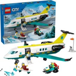 Lego City: Avión de Ambulancia Aérea de Emergencia, 403 Piezas (60465)