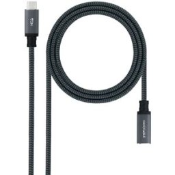 Nanocable Cable USB 3.2 Gen2x2 100W 4K/60Hz USB-C M/F 1.5 M