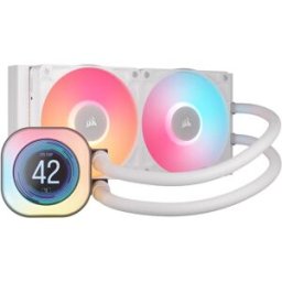 Corsair Refrigeración Líquida CPU iCUE LINK TITAN 240 RX LCD RGB 240mm Blanco