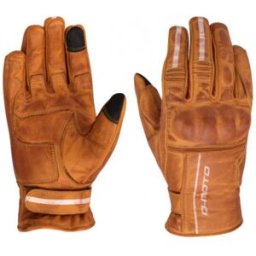 DEGEND Guantes De Piel Verano D-Moto Gpu3 Camel - Homologado