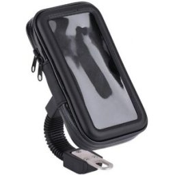 AOKI Soporte Movil Smartphone Retrovisor Hasta 5.5 Pul Negra